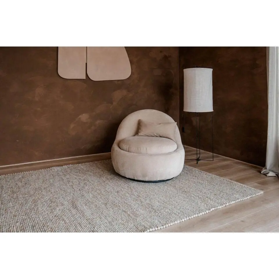 Interieur05 Wollen Vloerkleed grijs/bruin gemeleerd Vik - 230 x 160 cm