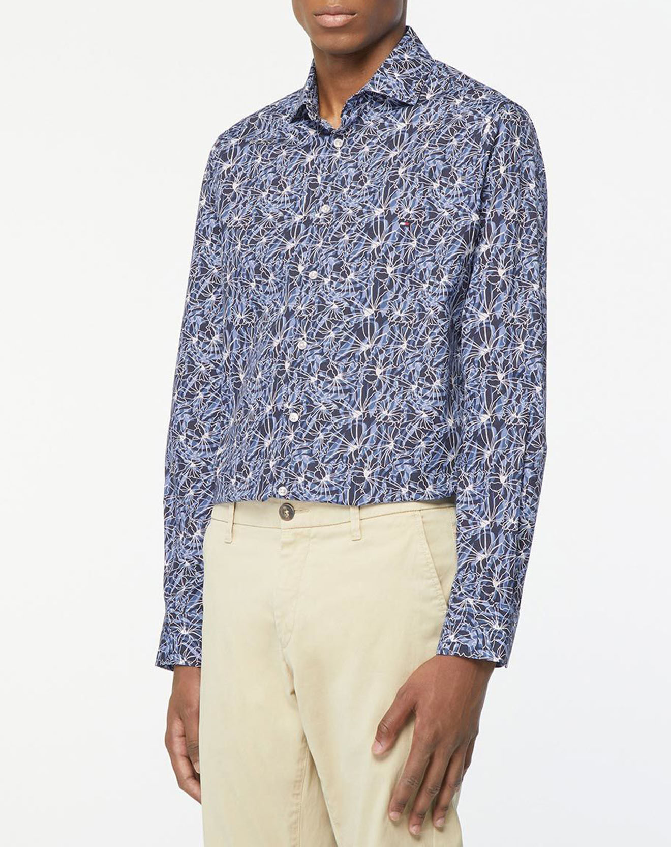 Tommy Hilfiger Chemise slim Abstrct Flower bleu marine