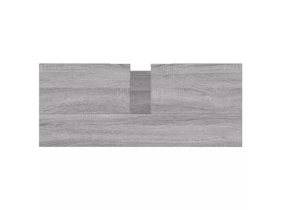 Armoire salle de bain sonoma gris 80x33x60 cm bois d'ingénierie