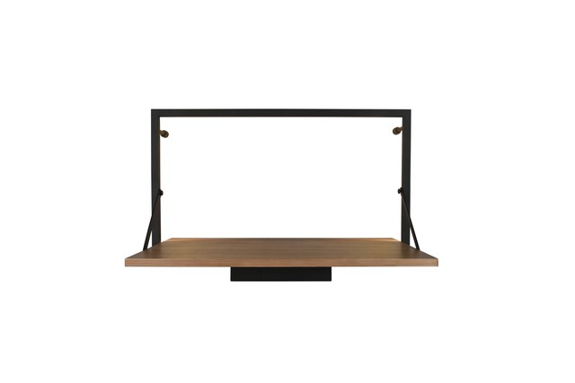 Wandregal LEONIE 30 x 50 cm braun/ schwarz