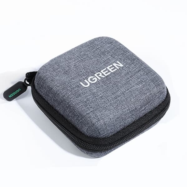 Veskedeksel orgaznizer multifunksjonell veske for tilbehør 6,5x7x4cm grå