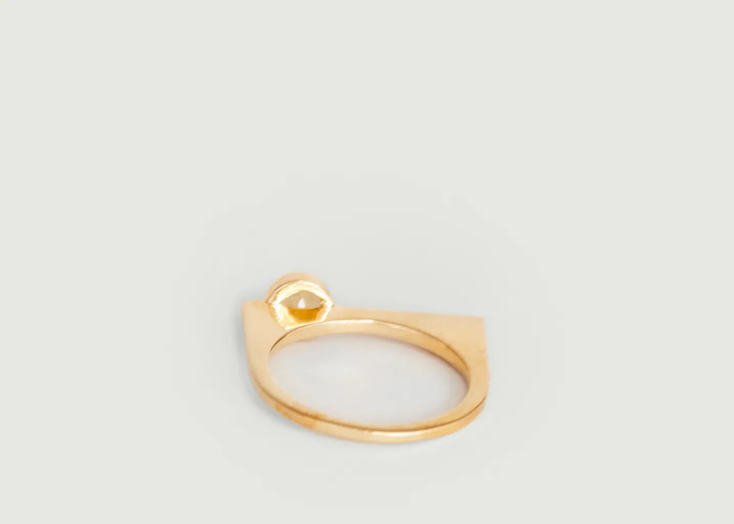 Bague avec quartz Laser Gamme Blanche