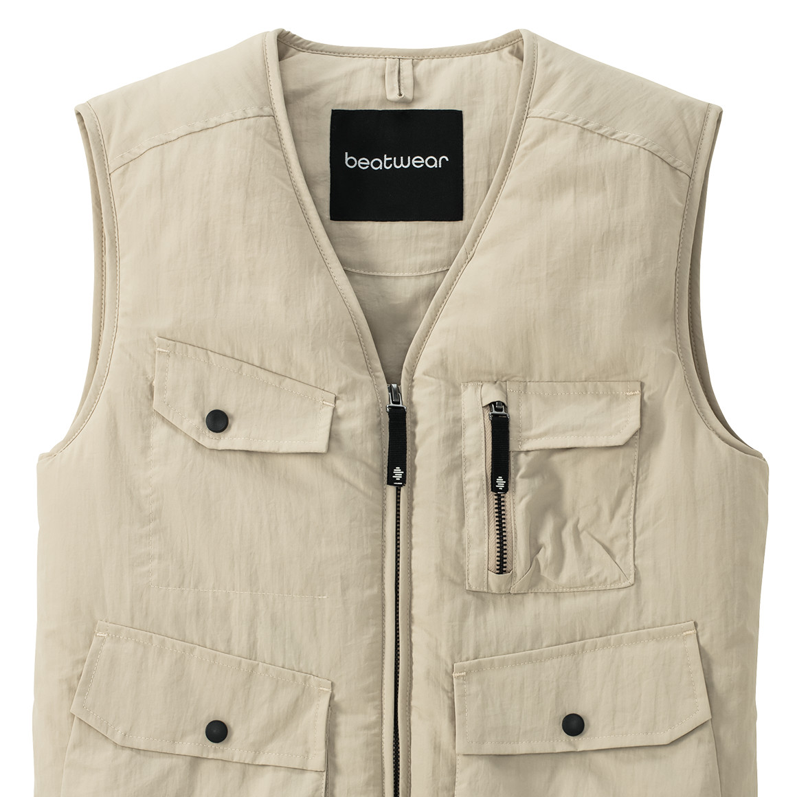 Beatwear Jungen Weste  leicht wattiert beige