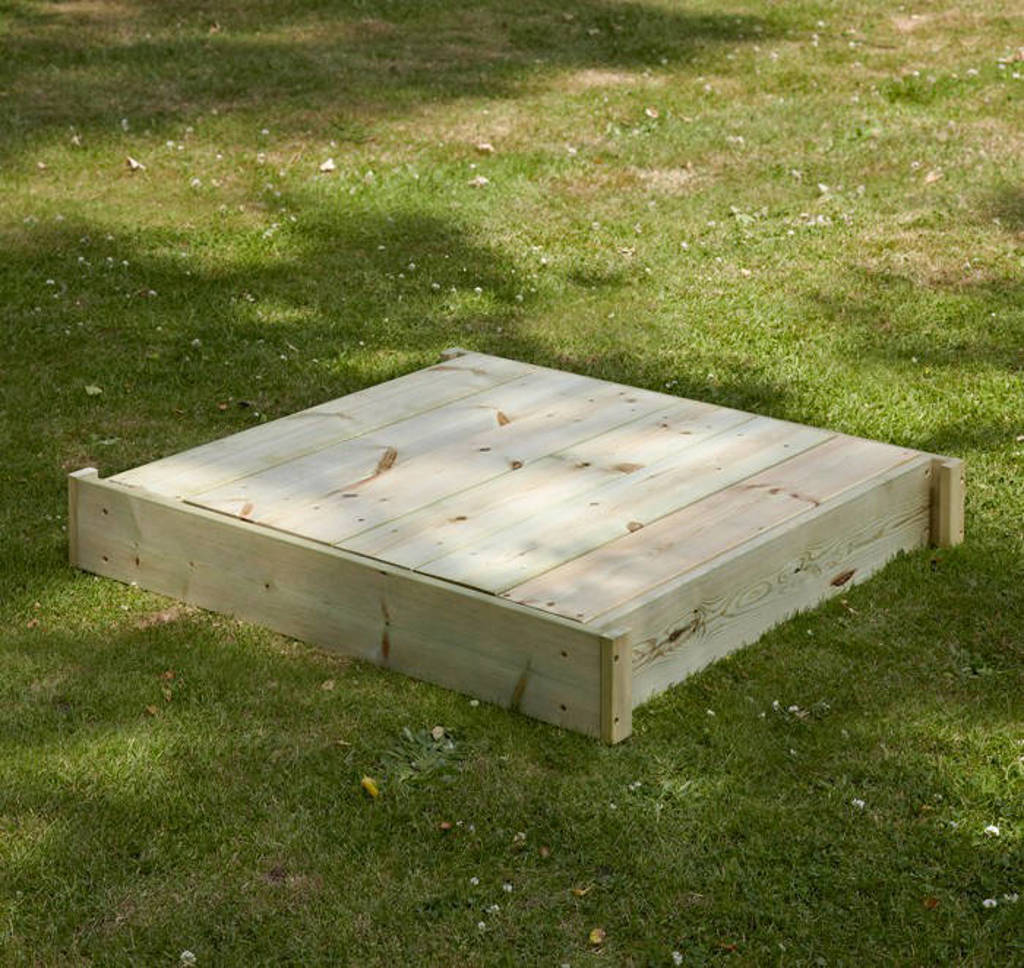 Play Houten zandbak 100x90x27cm