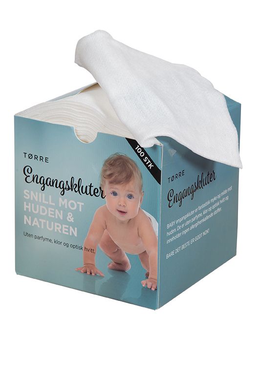 Tørre engangskluter