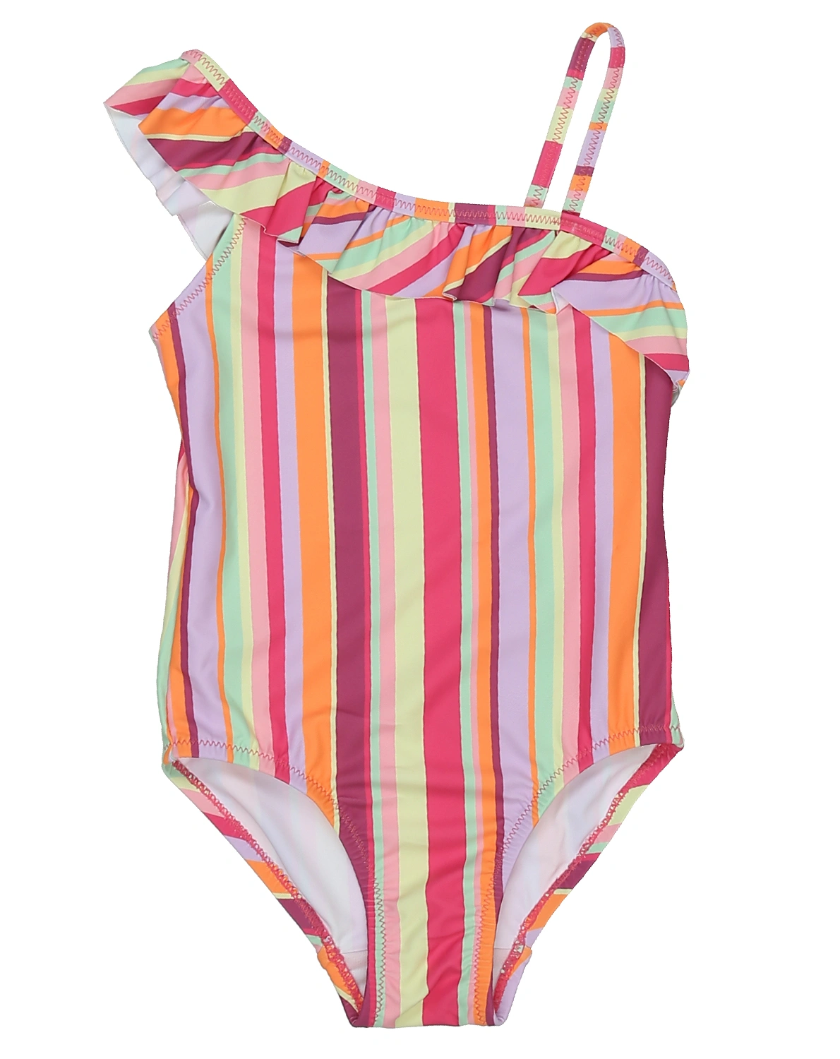 Badeanzug HAPPY STRIPES in hot pink