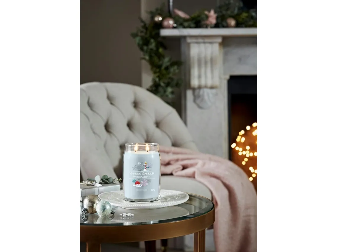 Yankee Candle North Pole Hideaway, Cylinder, Blå, 90 t, 1 stk