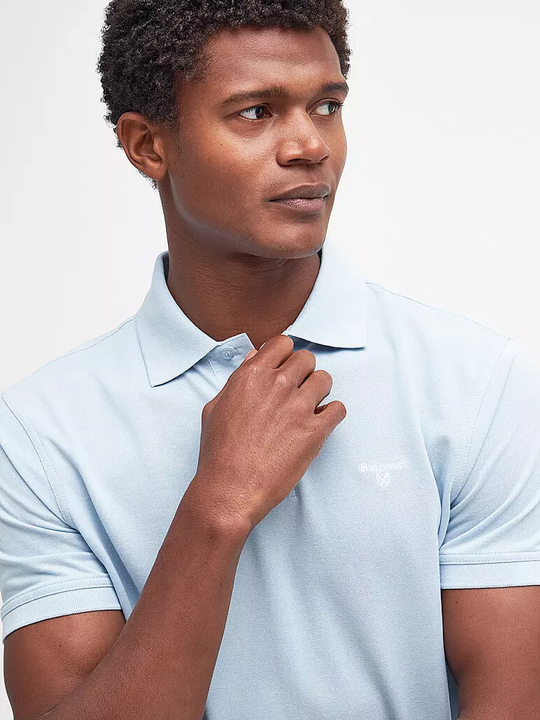 BARBOUR Poloshirt hellblau