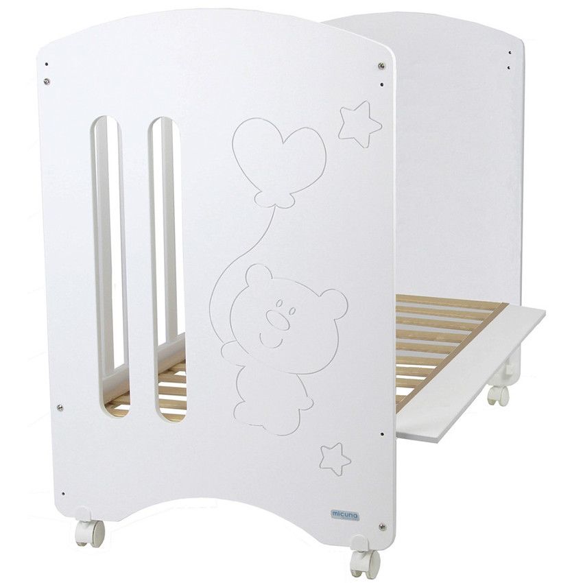 Lit Globito 120x60 cm - Blanc - Ecru