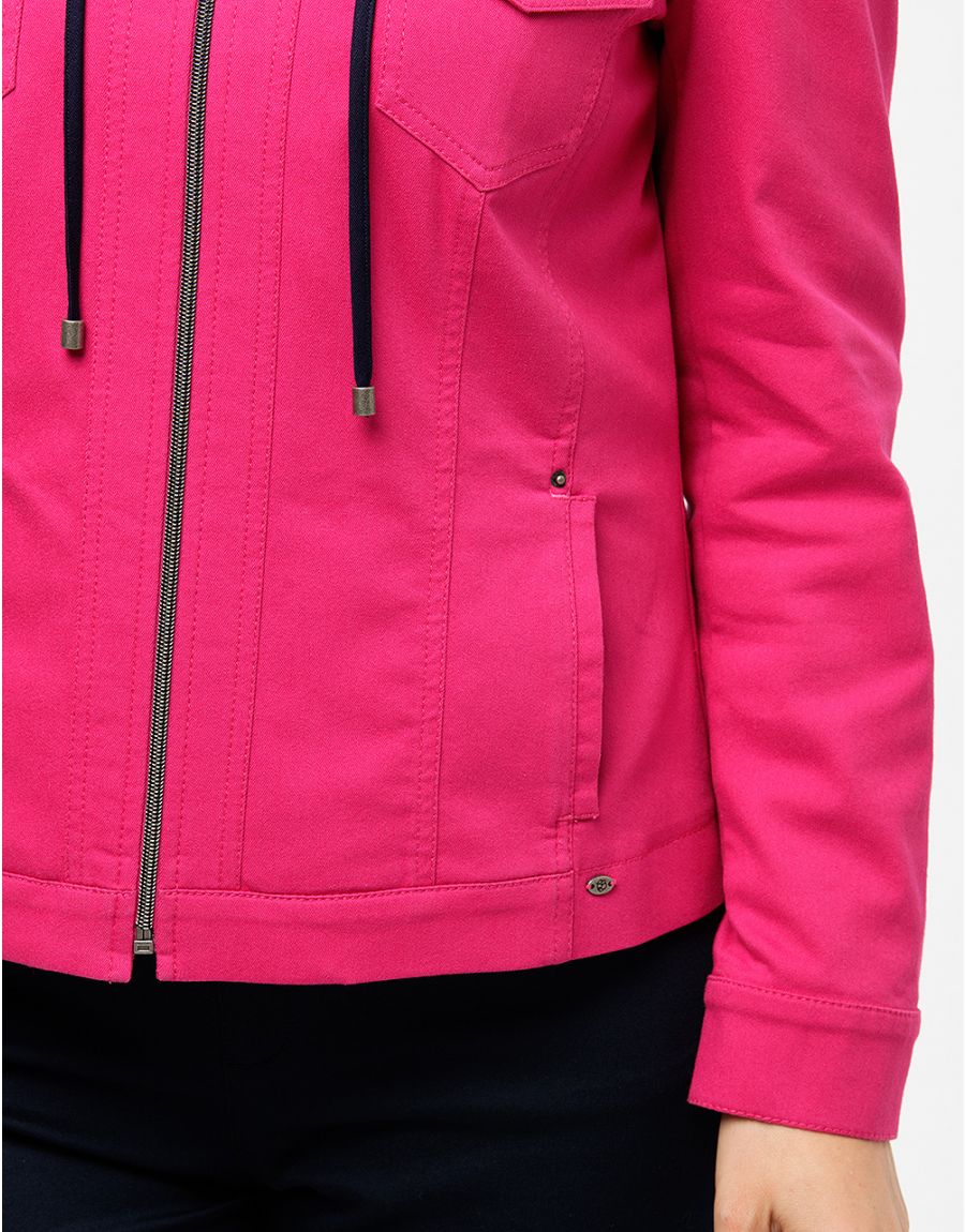 Veste coton fuchsia