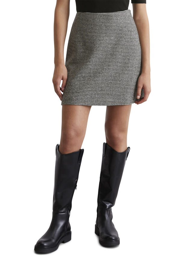 Marc O’Polo Skirt, easy shape, short length Multi/black