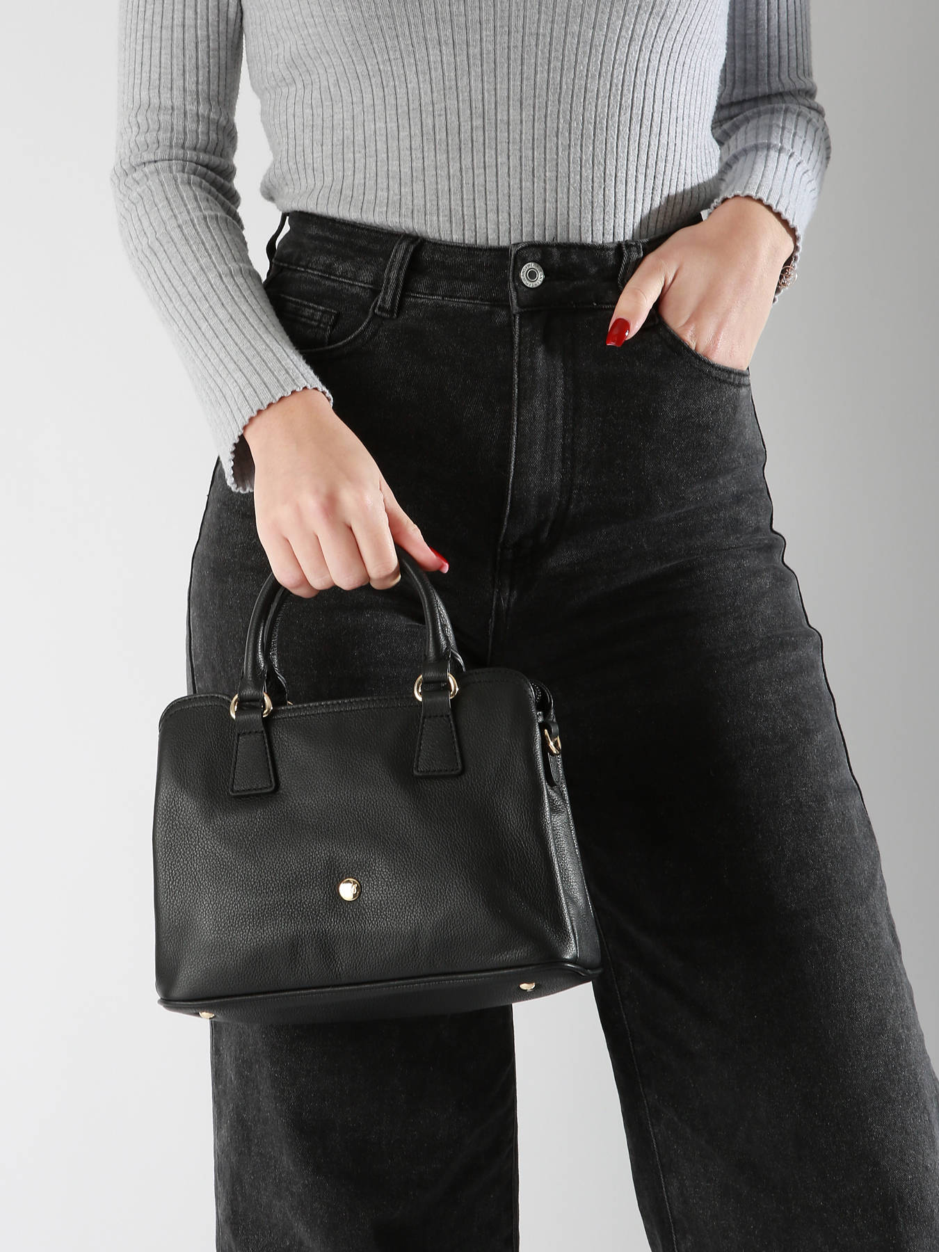 Sac port main Luna cuir HEXAGONA