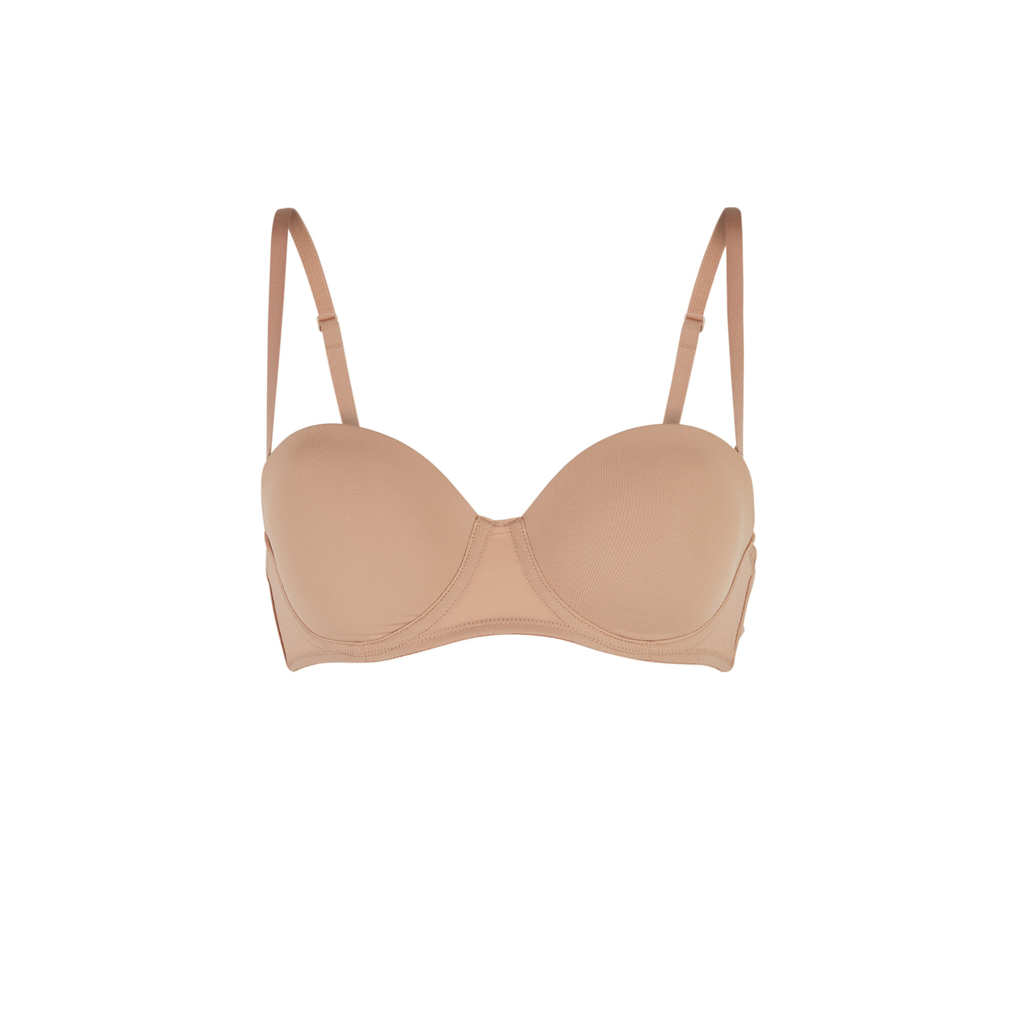 Soutien-gorge bandeau en microfibre
