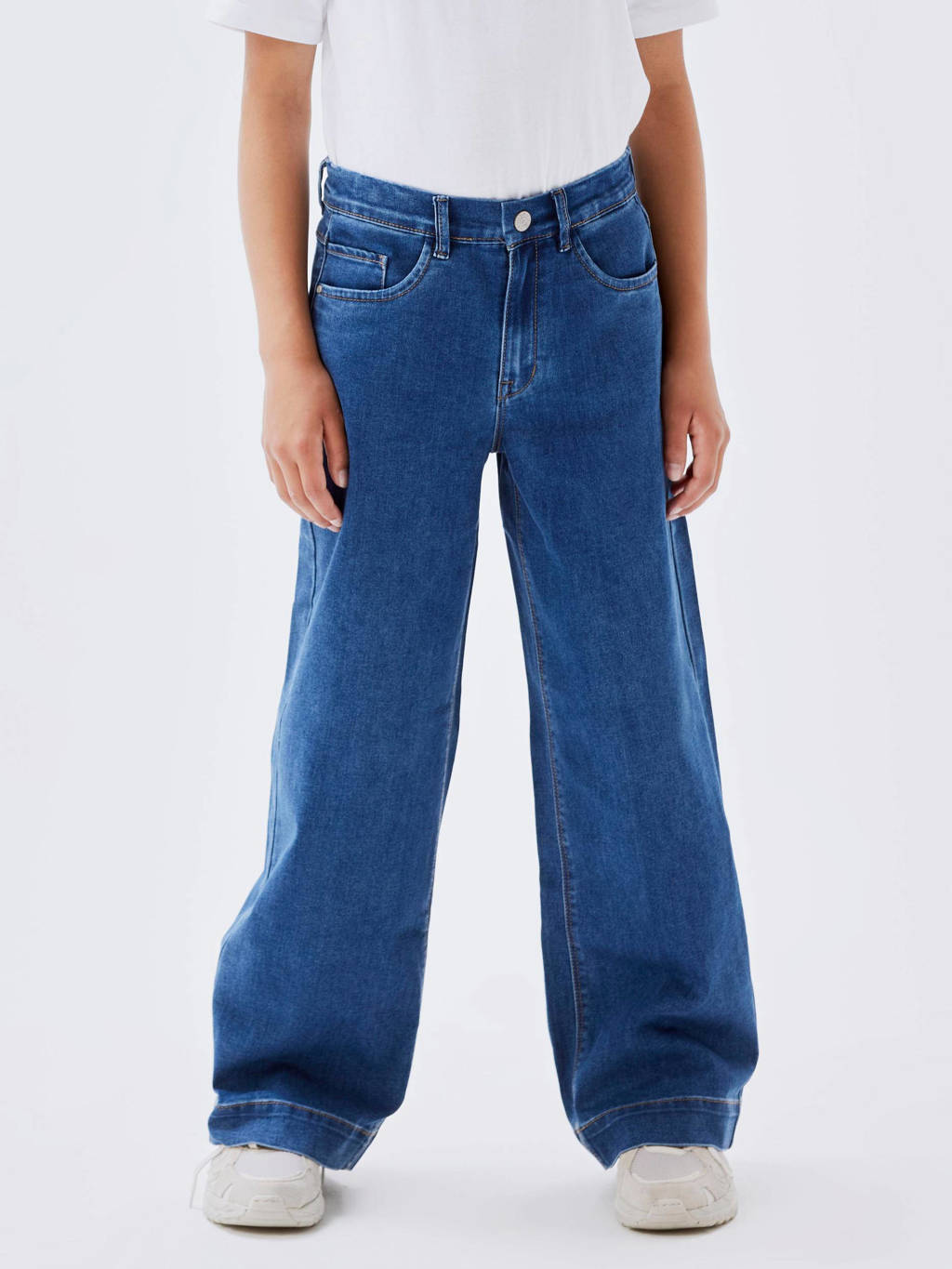 NAME IT wide leg jeans NKFROSE medium blue denim