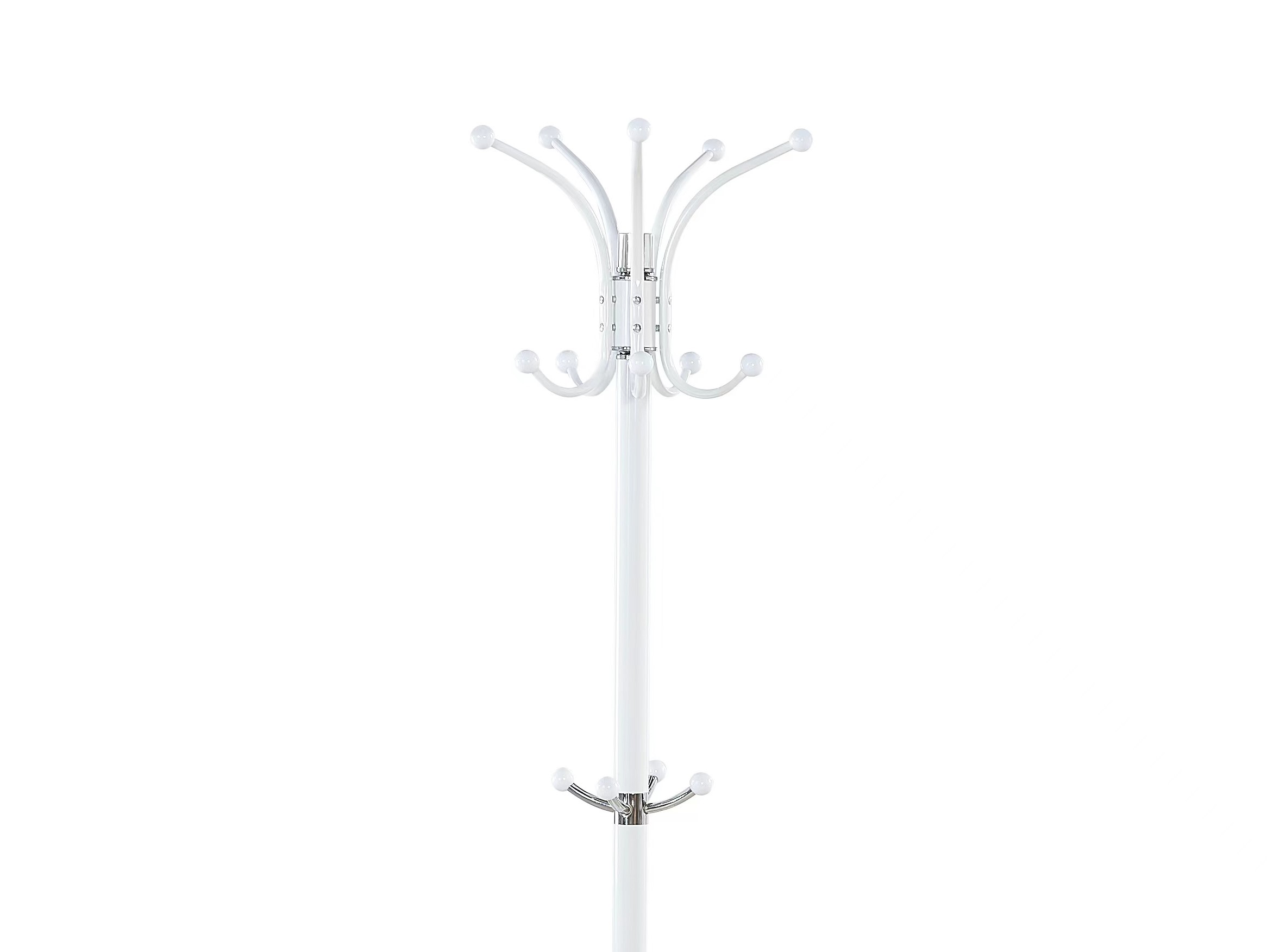 Kleiderständer mit Schirmhalter weiss
