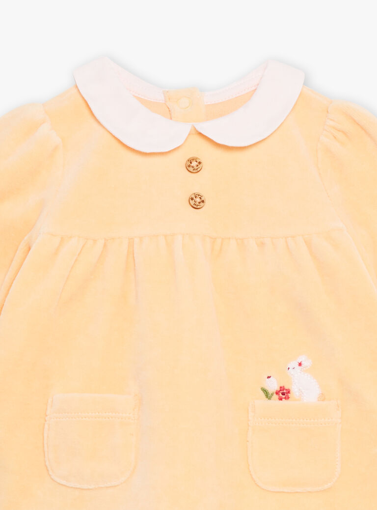 Pyjama mélon et écru