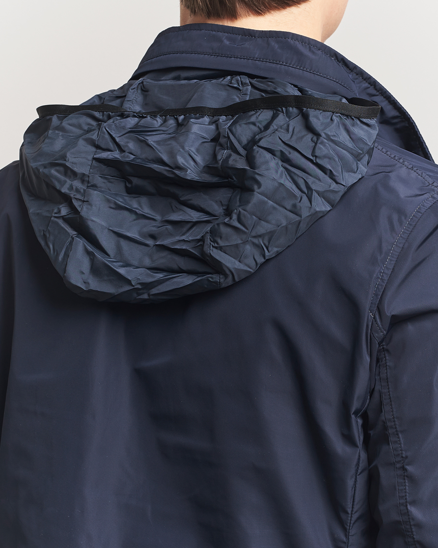 Incotex Technical Nylon Field Jacket Navy