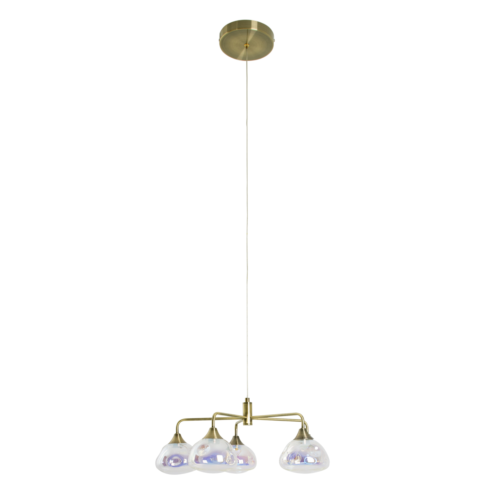 LED-Pendelleuchte - messing - 5-flammig