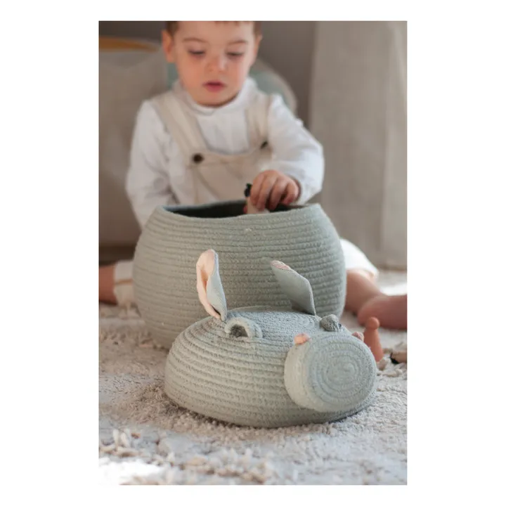 Lorena Canals Panière Henry the hippo | Sauge