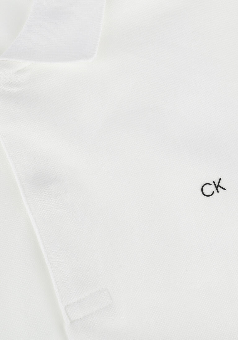 CALVIN KLEIN witte calvin klein polo stretch pique slim polo