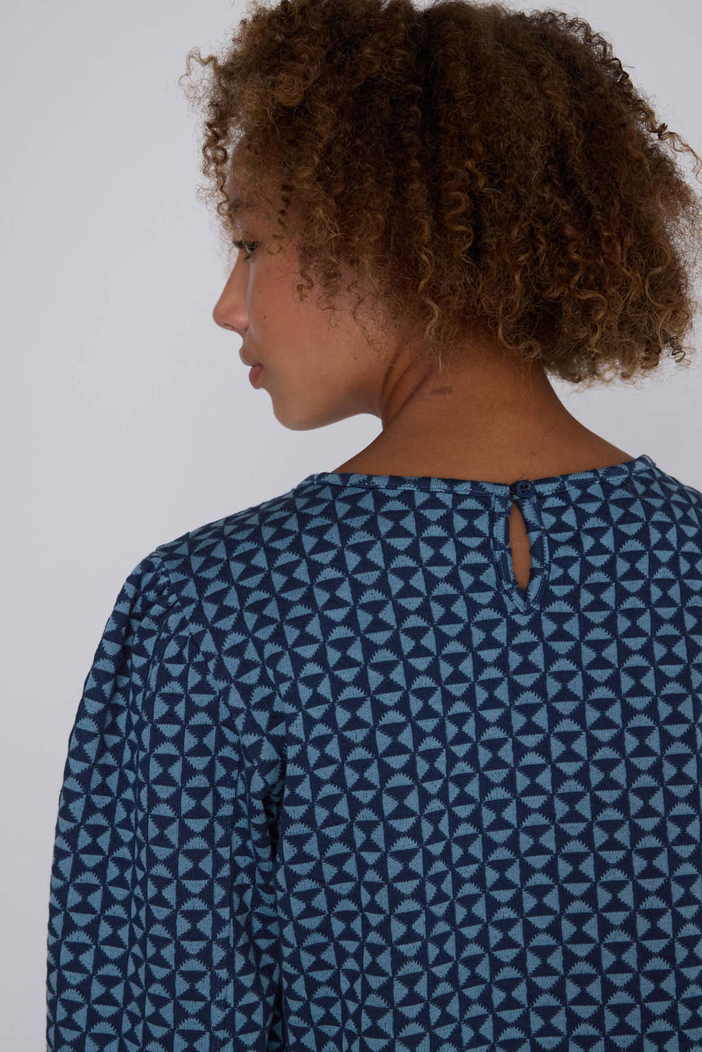 Coolcat Sweater Nina met Geometrisch Jacquard Patroon