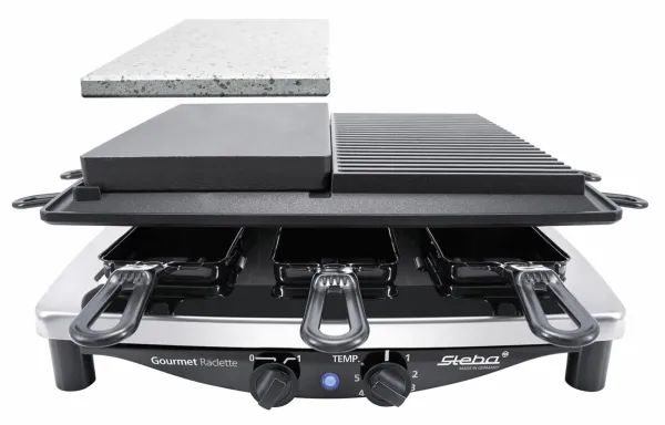 Steba Raclette RC 4 Plus Deluxe Chrome - 1450W