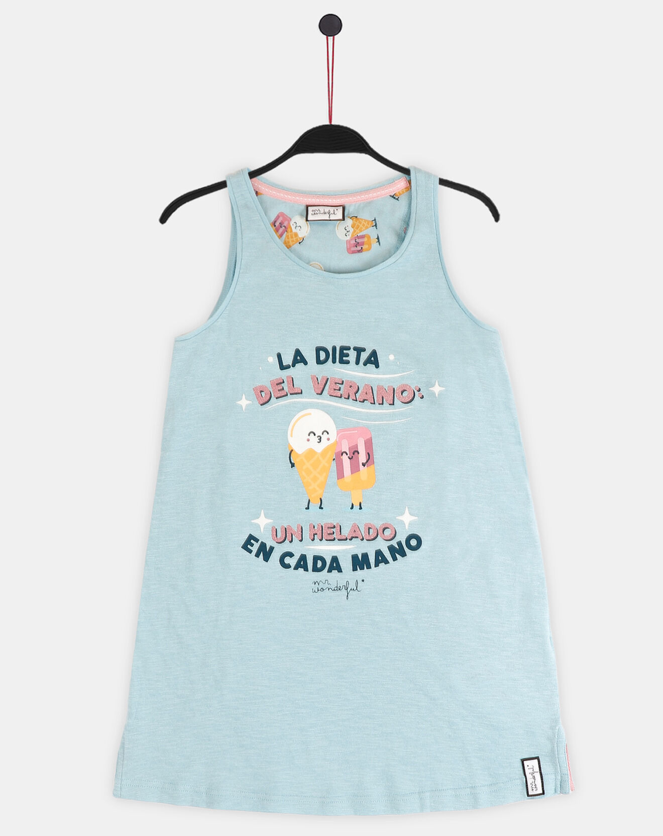 Mr Wonderful Chemise de nuit Summer bleue