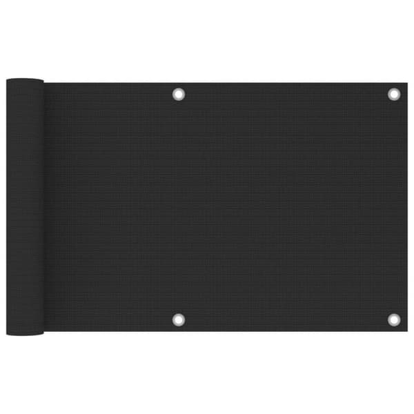 vidaXL Balkongskjerm HDPE 75x500 cm antrasitt