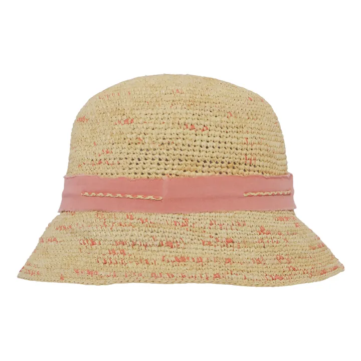 Lison Paris Chapeau de paille Bow | Rose