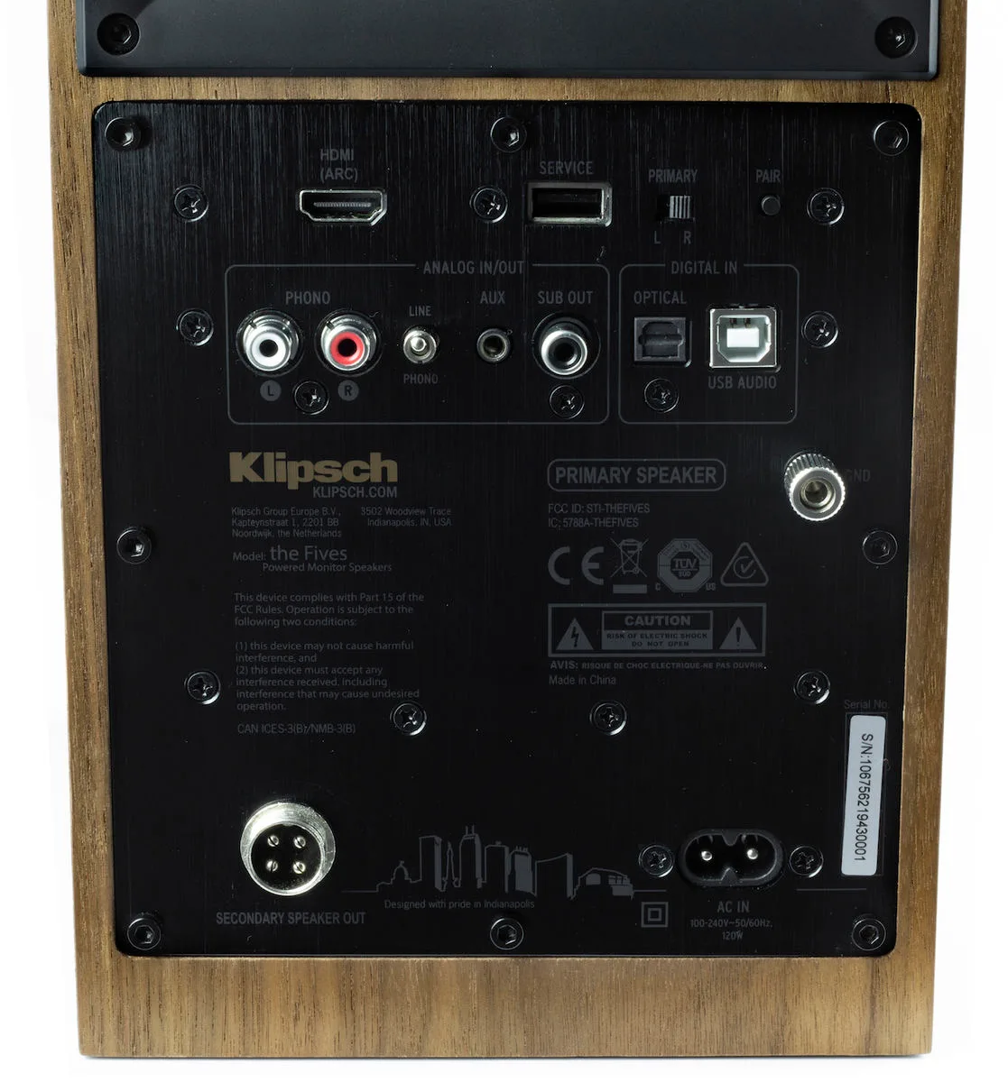 Klipsch The Fives Noyer Enceintes sans fil hi-fi