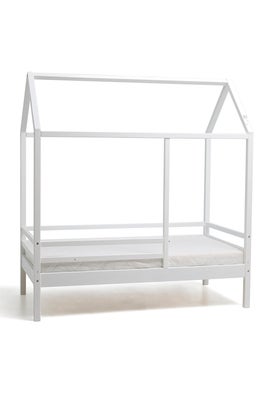 Minitude Nordic Jax Husseng med BabyMatex Carpathia Madrass 70x140, Hvit