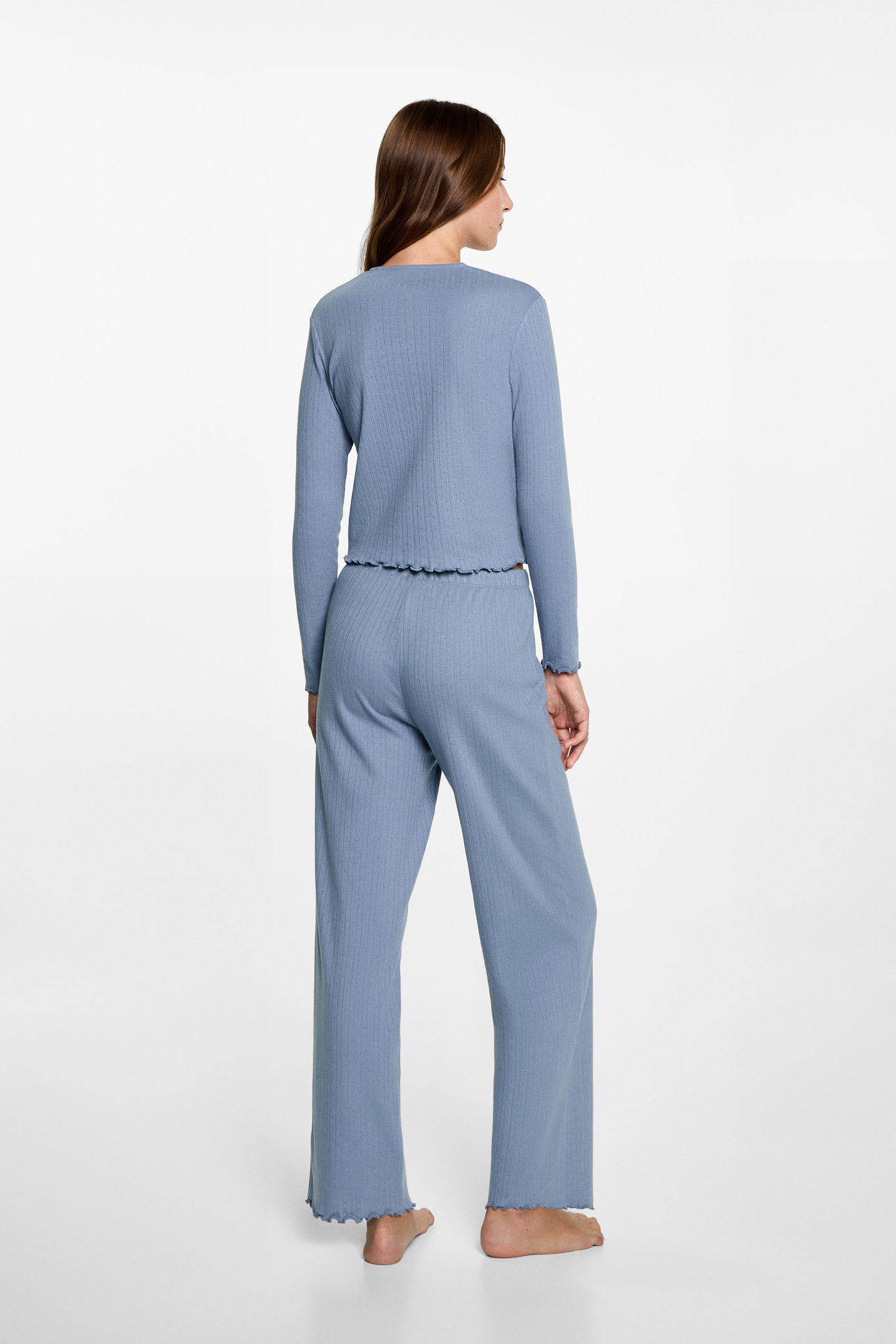 MANGO TEEN pyjama middenblauw
