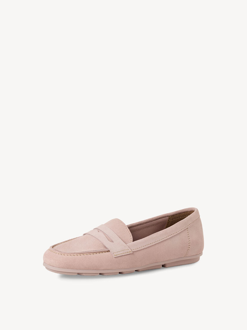 Leren Instappers - roze