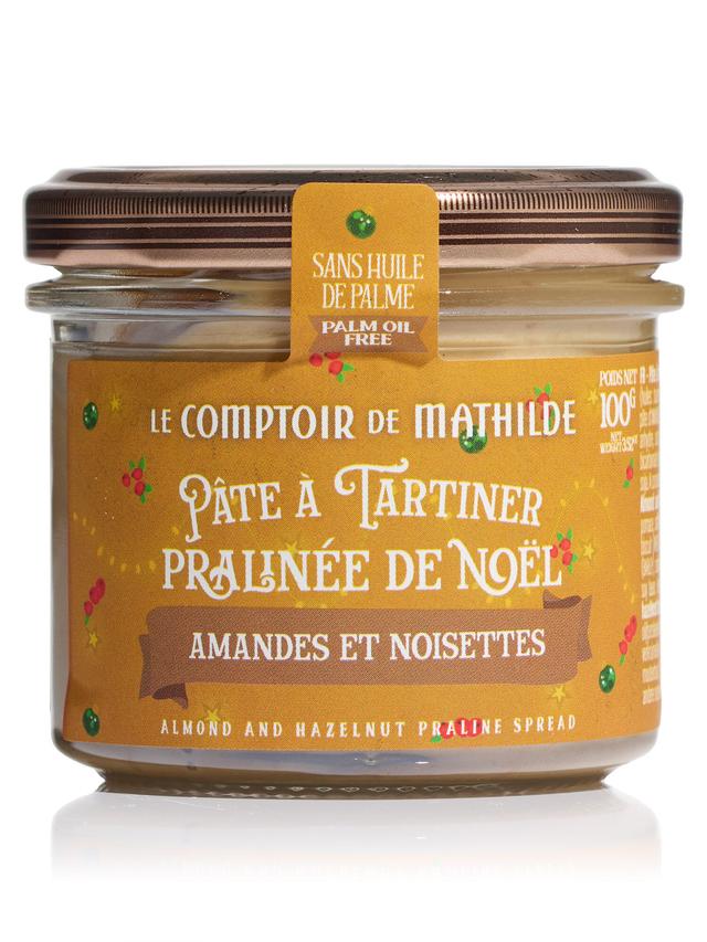 Le Comptoir de Mathilde Brotaufstrich Weihnachtsset mit drei verschiedenen Haselnuss-Cremes, 3x 100 g