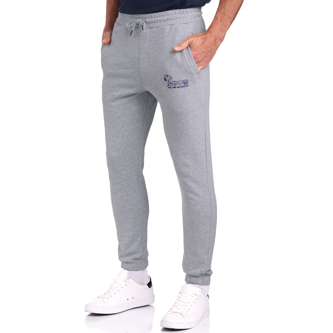 Jonas Nielsen Peanuts Jogginghose mit Stickerei hellgrau
