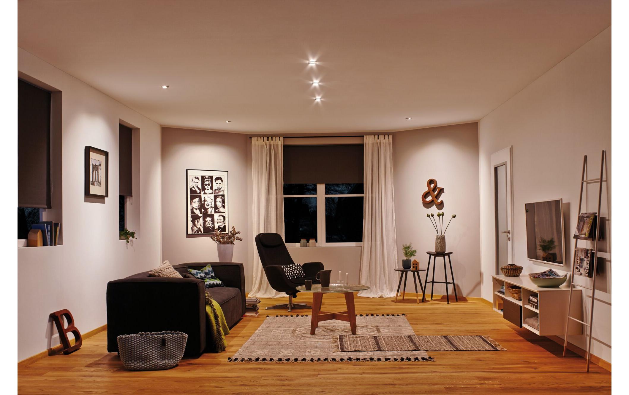 Einbauleuchte LED Calla Basisset schwenkbar Schwarz<br>LED Einbaustrahler