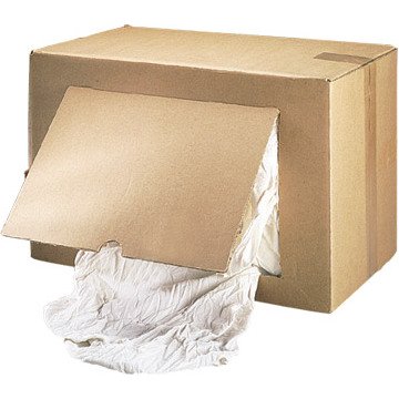 Chiffon textile coton extra-fin blanc optique - Boîte de 10 kg