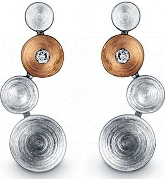 Quinn - Oorknoppen - Wit - Model 036896901 - Zilver - Diamant