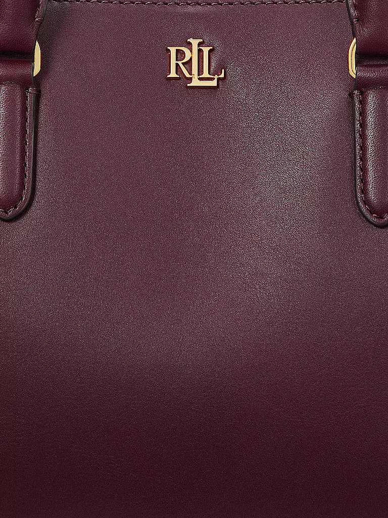 LAUREN RALPH LAUREN Ledertasche - Henkeltasche MARCY 26 Small dunkelrot