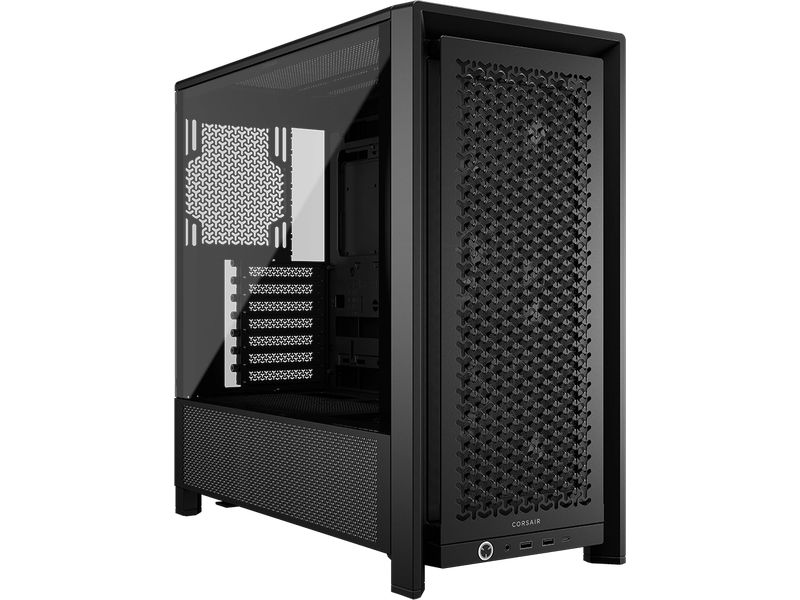 Corsair PC-Gehäuse Frame 4000D RS Schwarz Midi Tower-Gehäuse mit Seitenfenster