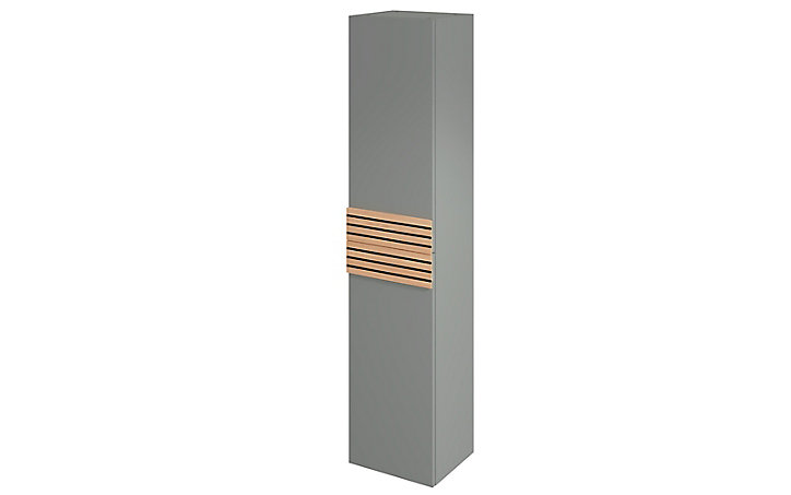 Colonne de salle de bains à suspendre ouverture gauche Archi grège mat H. 160 x L. 35 cm