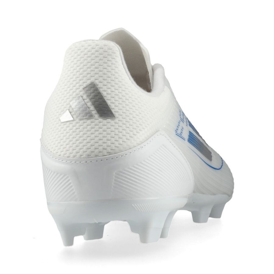 adidas F50 League FG/AG Polar Victory - Blanc/Argenté/Bleu