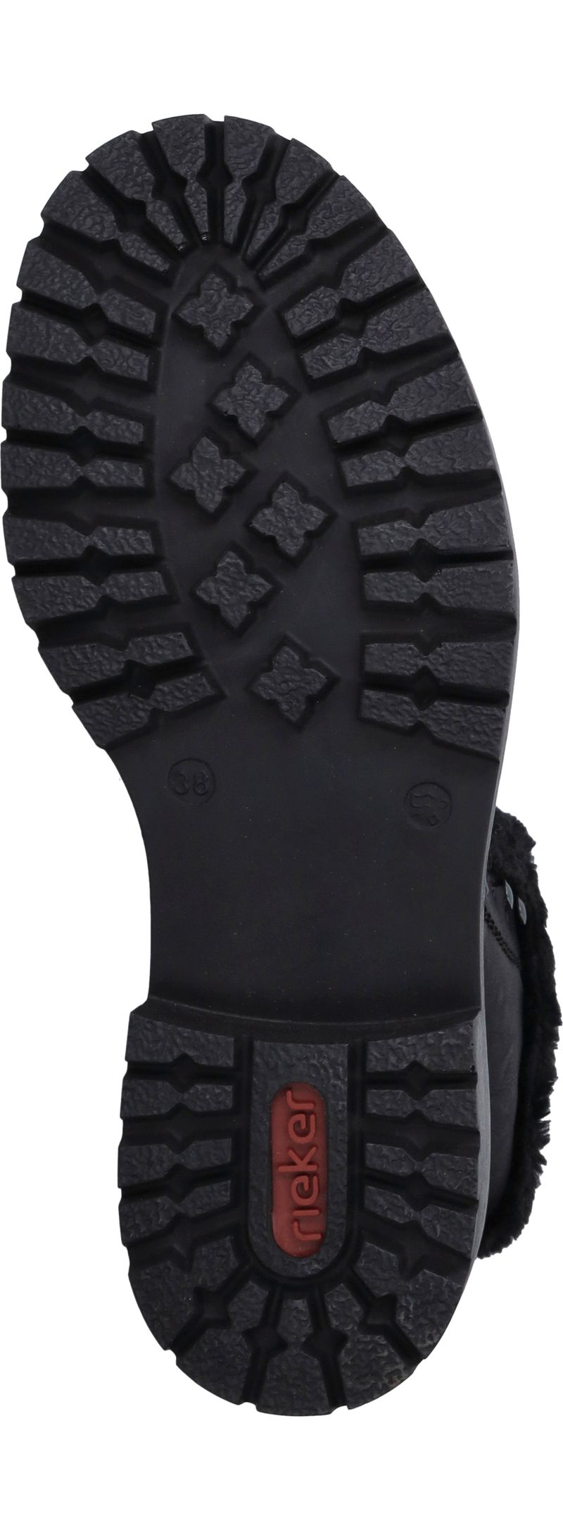 Rieker Veterboots Zwart Dames