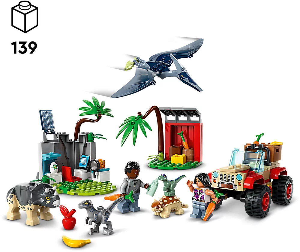 LEGO®JURASSIC WORLD™ 76963 - LE CENTRE DE SAUVETAGE DES BEBES DINOSAURES