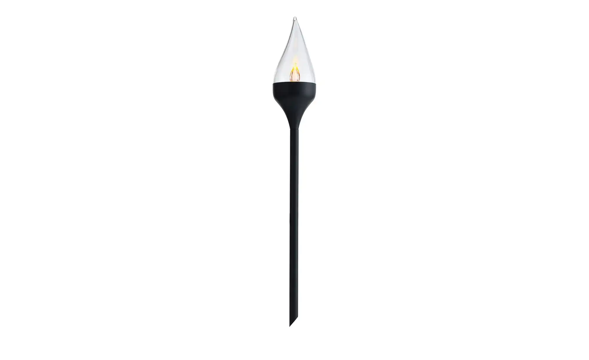 LED-Solar-Spieße, klar/schwarz, 2er-Set `Tropfen`