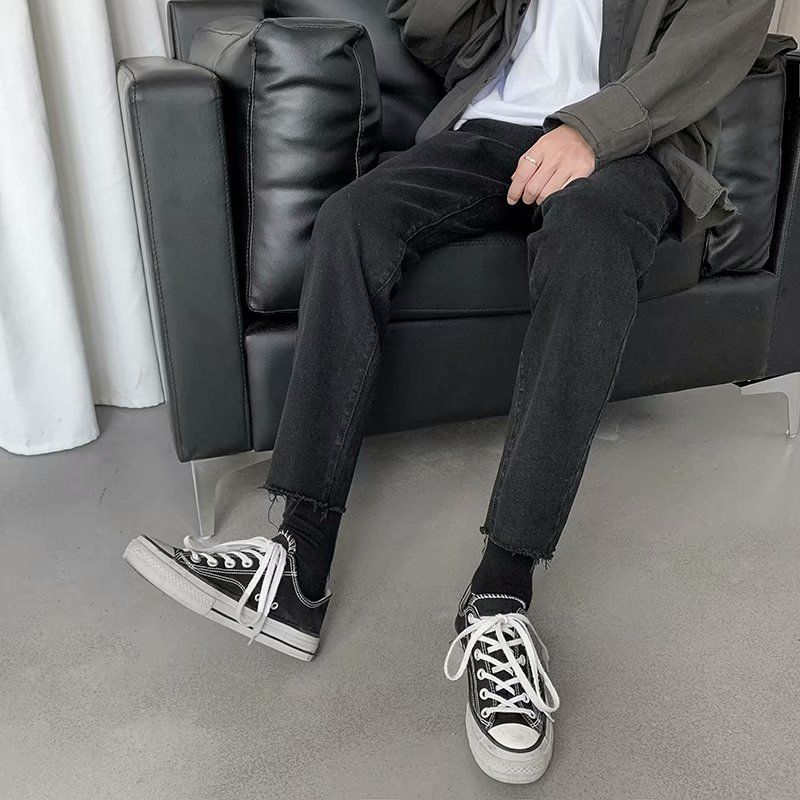 Gilmort - Cropped Straight-Leg Jeans