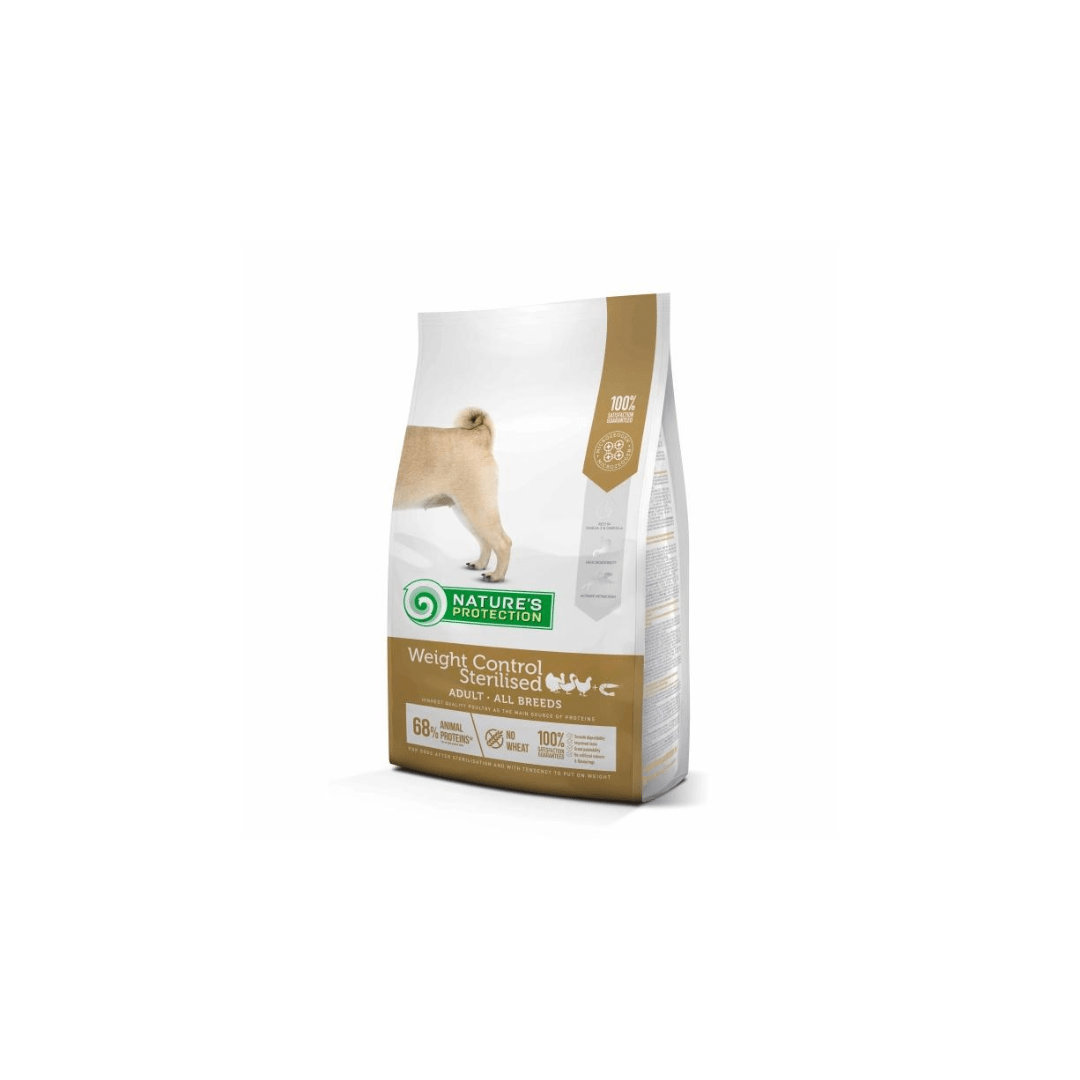 Nature's Protection Weight Control com Aves e Krill para Cães Esterilizados 4 kg