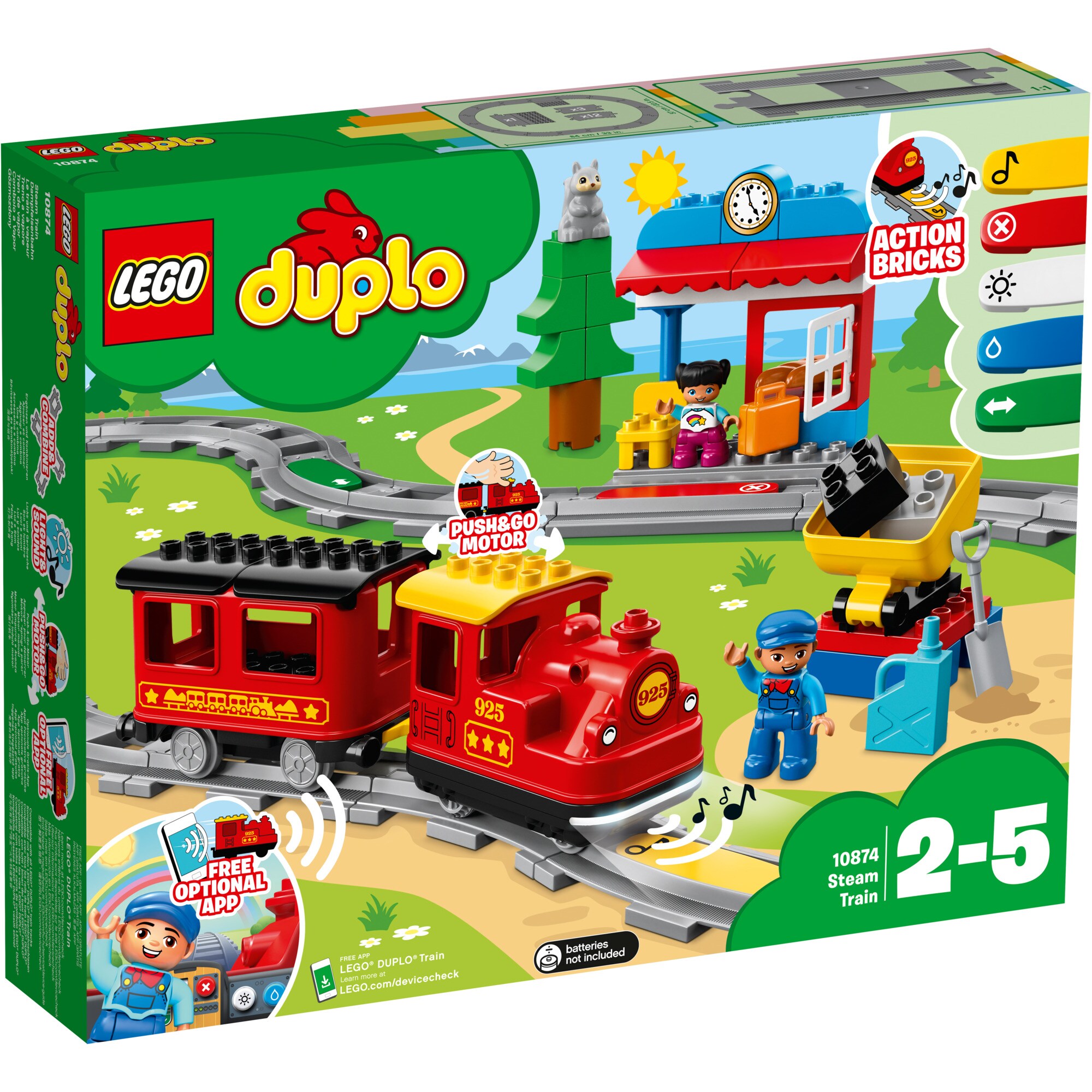 LEGO Konstruktionsspielzeug DUPLO Dampfeisenbahn