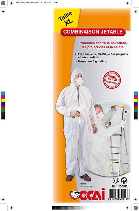 Combinaison de peintre grande taille