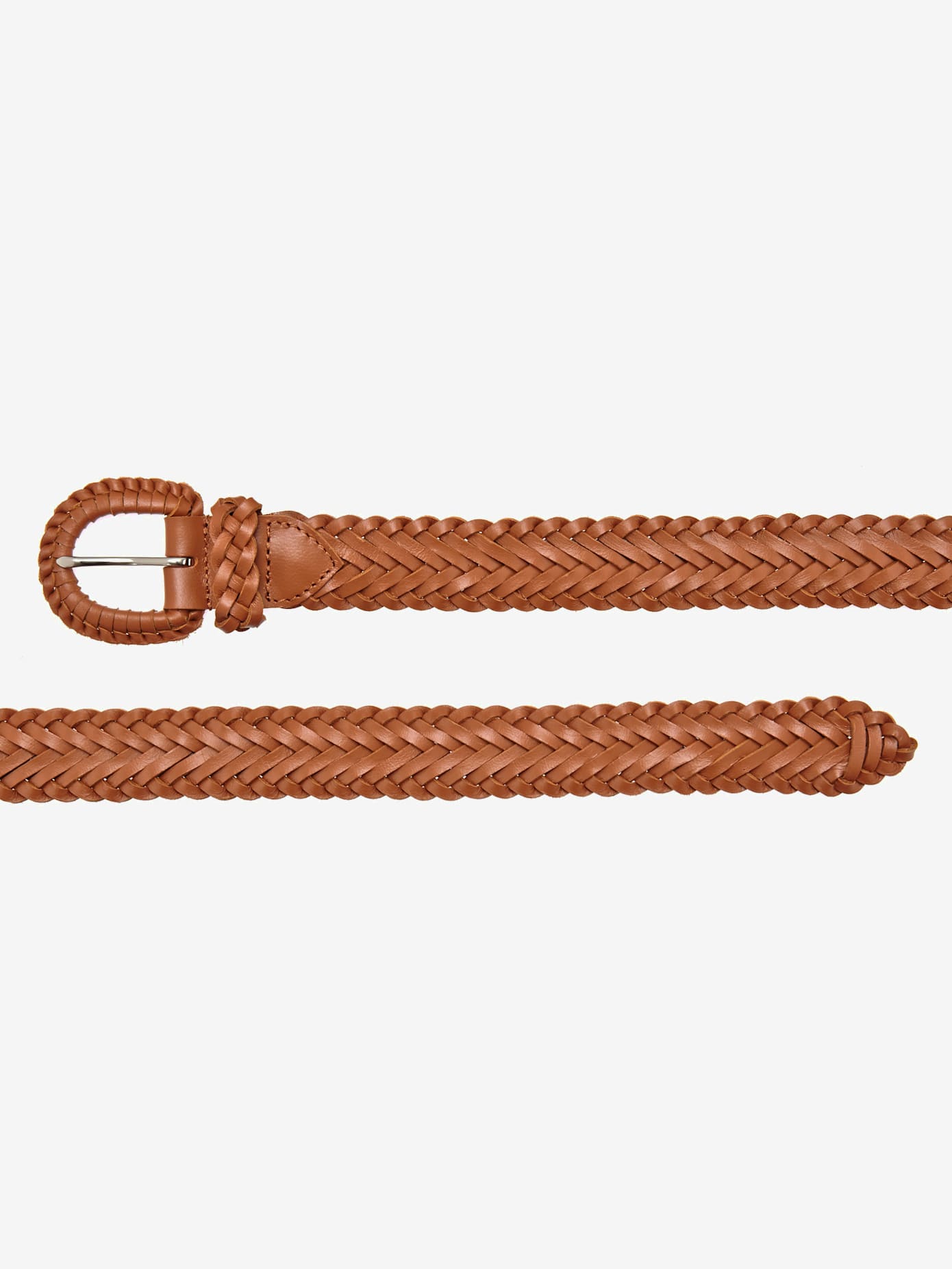 Ceinture en cuir ceinture tressée tendance avec boucle ton sur ton